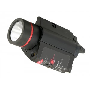 350lm Integrated White Light/Red Laser Combo - Black (PCS)